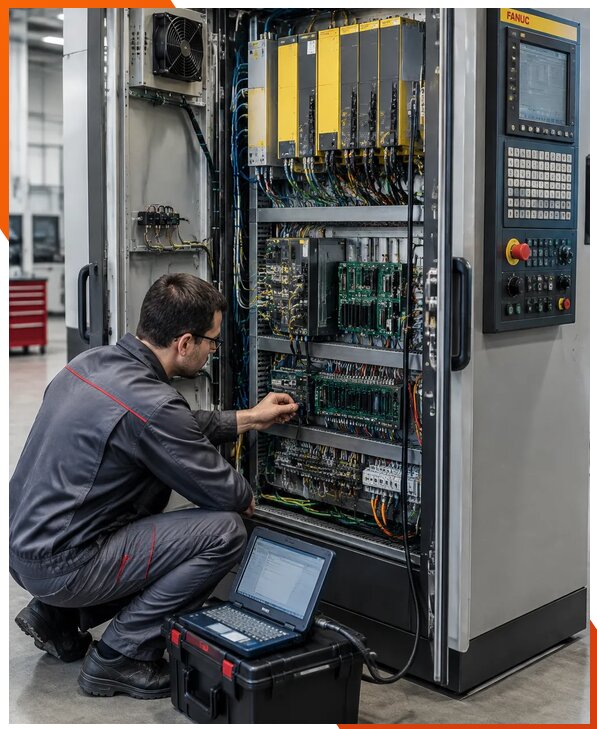 Ремонт систем ЧПУ FANUC промышленных станков в Старом Осколе